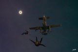 night skydiving total solar eclipse skydive