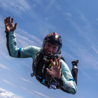 skydiving solo