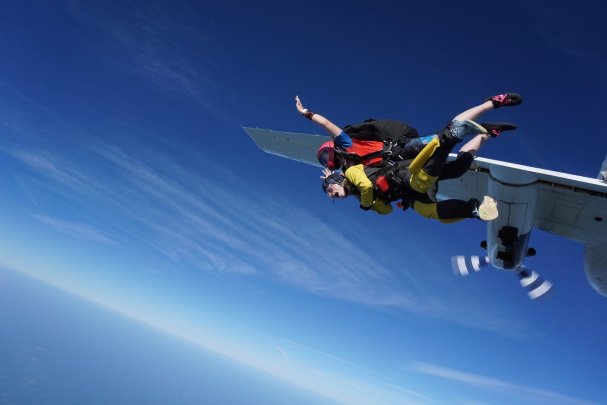 is skydiving scary