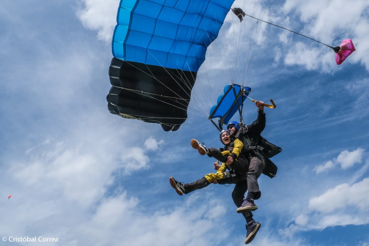skydiving g's under parachute