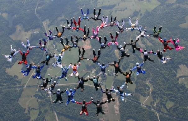 big way skydiving formation