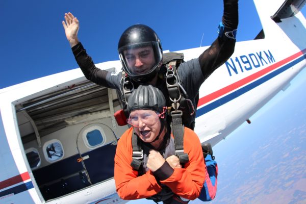 scariest part of going skydiving
