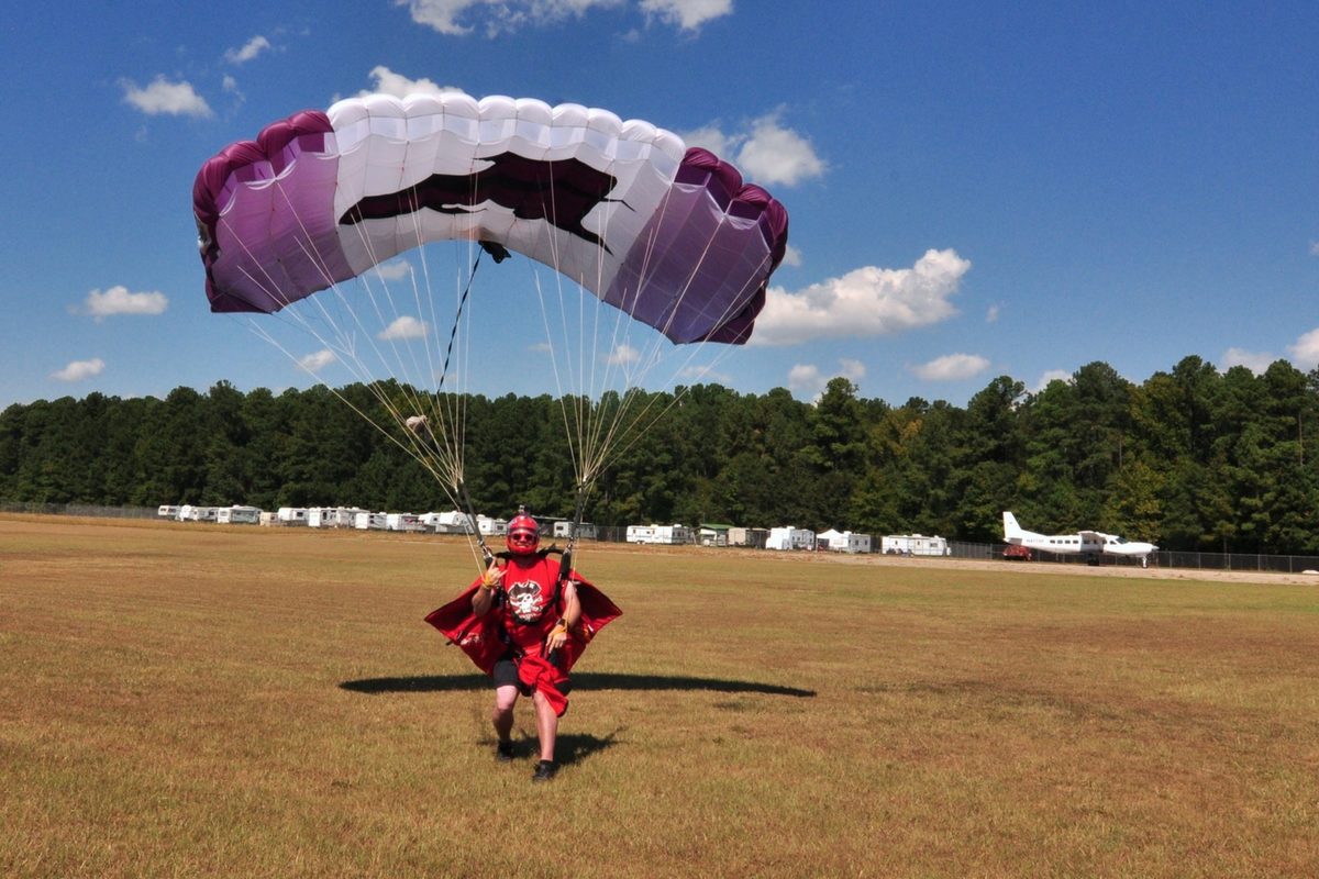 wingsuit skydive landing skydive gear